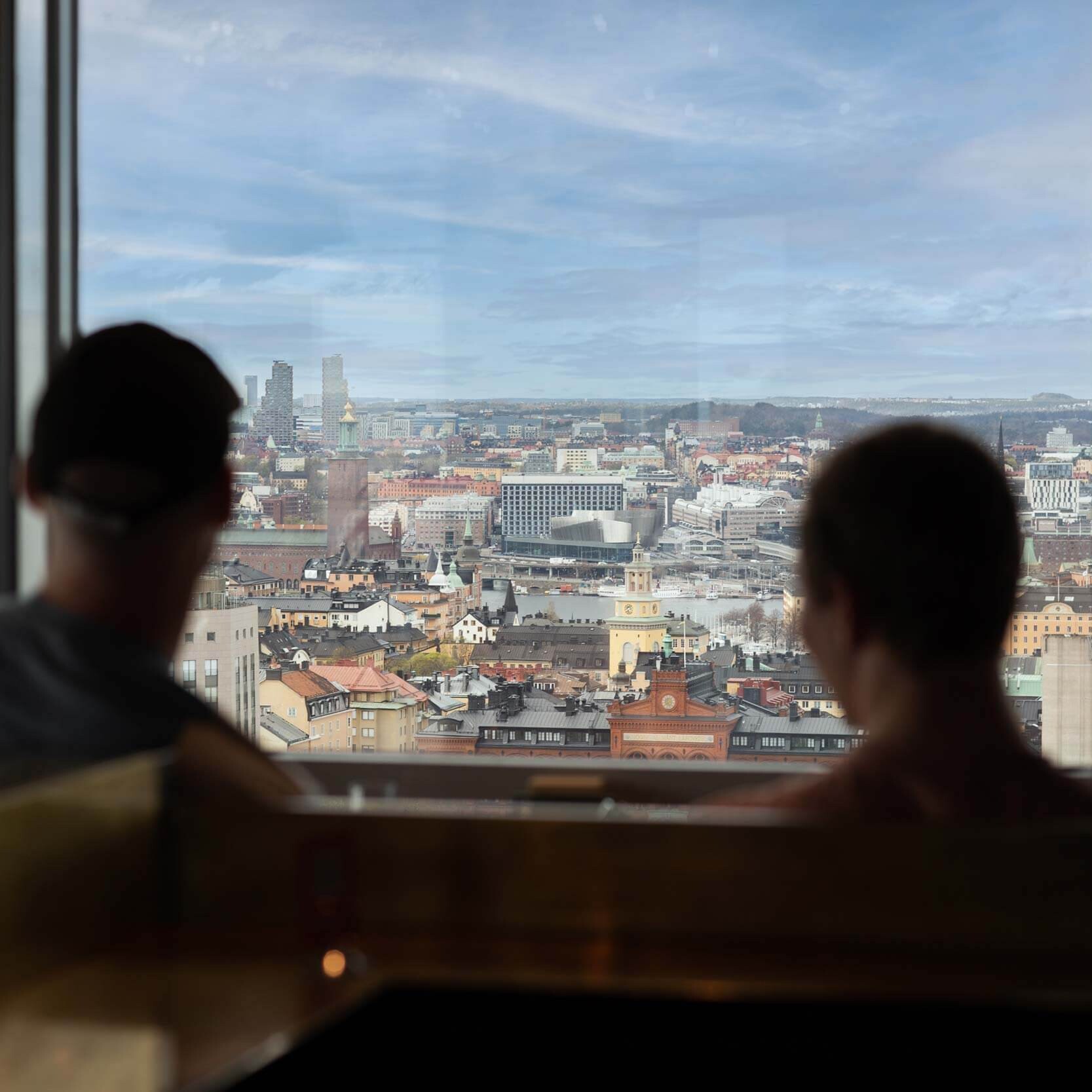 Skybar med utsikt över Stockholm